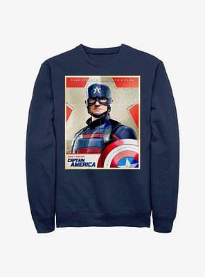 Marvel The Falcon And Winter Soldier Inspired By Cap Crew Sweatshirt