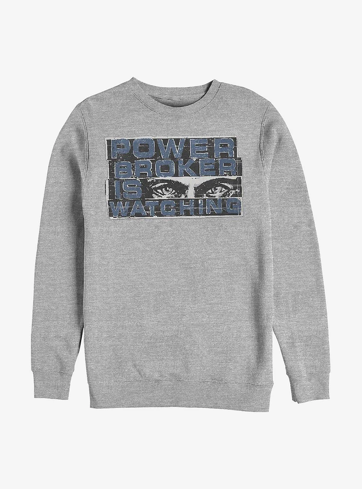 Marvel The Falcon And Winter Soldier Power Broker Eyes Crew Sweatshirt