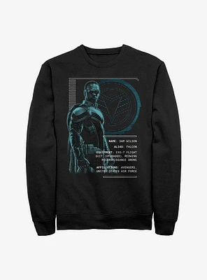 Marvel The Falcon And Winter Soldier Sam Wilson Specs Crew Sweatshirt