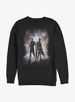 Marvel The Falcon And Winter Soldier Team Poster Crew Sweatshirt