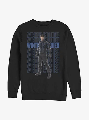 Marvel The Falcon And Winter Soldier Repeating Crew Sweatshirt