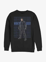 Marvel The Falcon And Winter Soldier Repeating Crew Sweatshirt