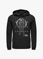 Marvel The Falcon And Winter Soldier Bucky Grid Text Hoodie