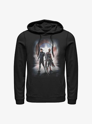 Marvel The Falcon And Winter Soldier Team Poster Hoodie