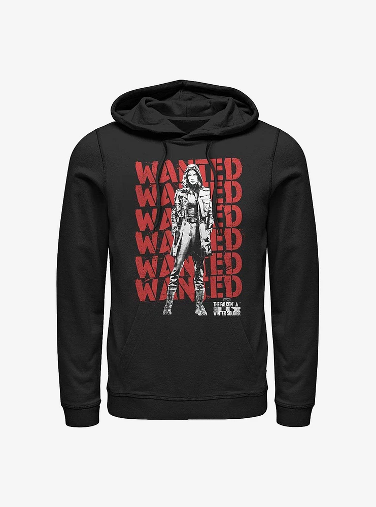 Marvel The Falcon And Winter Soldier Wanted Repeating Carter Hoodie