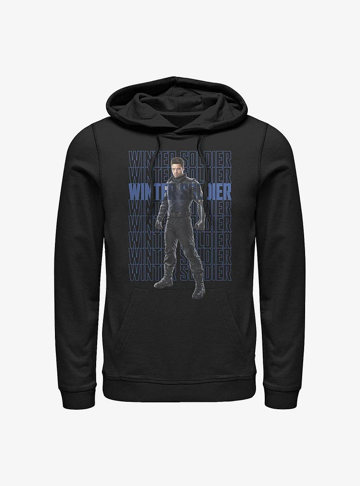 Marvel The Falcon And Winter Soldier Repeating Hoodie