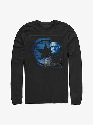 Marvel The Falcon And Winter Soldier Barnes Shield Long-Sleeve T-Shirt