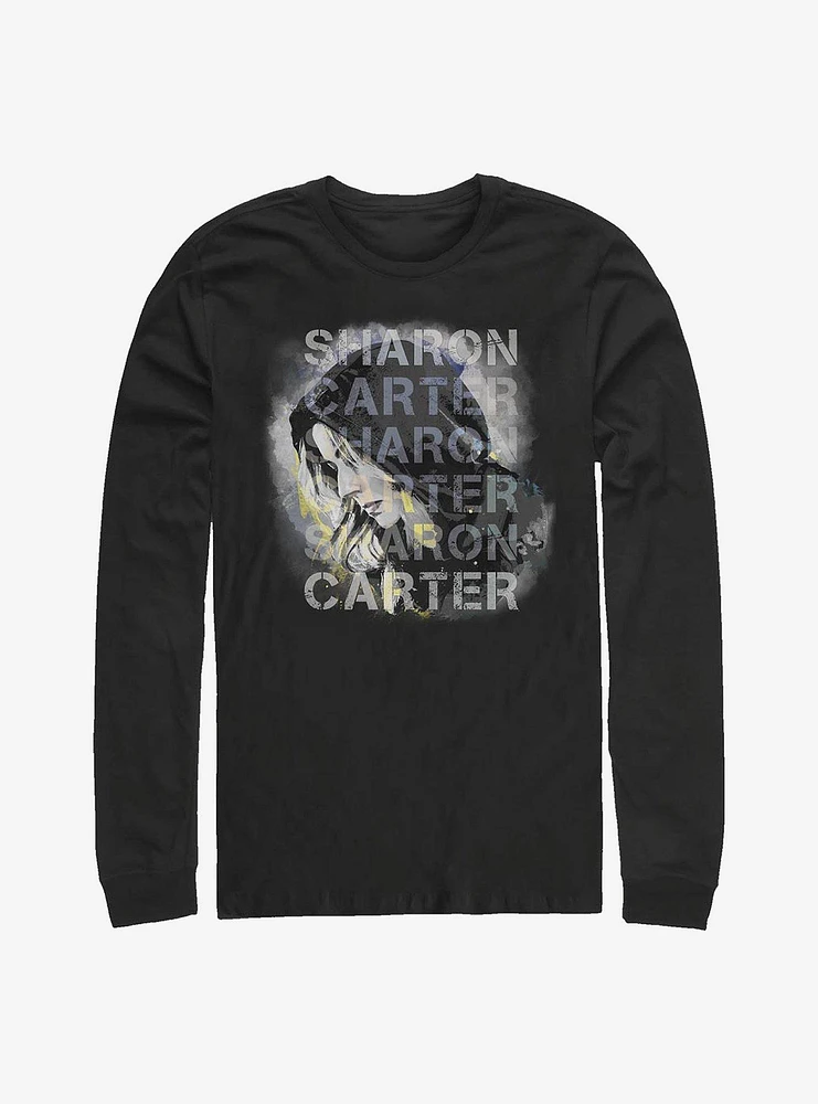 Marvel The Falcon And Winter Soldier Carter Overlay Long-Sleeve T-Shirt