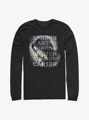 Marvel The Falcon And Winter Soldier Carter Overlay Long-Sleeve T-Shirt