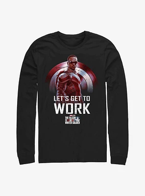 Marvel The Falcon And Winter Soldier Let's Get To Work Long-Sleeve T-Shirt