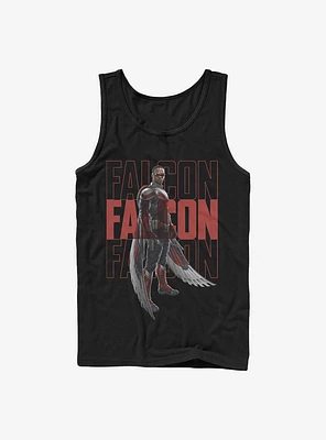 Marvel The Falcon And Winter Soldier Repeating Name Tank