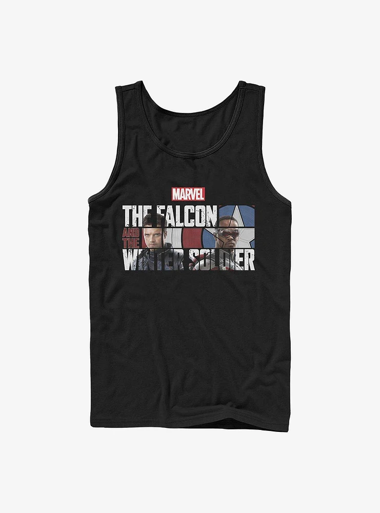 Marvel The Falcon And Winter Soldier Logo Fill Tank