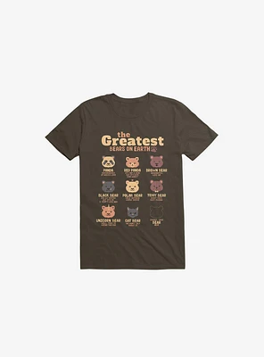 Greatest Bears: Insert Your Bear Brown T-Shirt