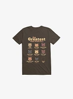 Greatest Bears: Insert Your Bear Brown T-Shirt