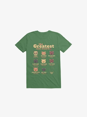 Greatest Bears: Insert Your Bear Kelly Green T-Shirt