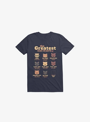 Greatest Bears: Insert Your Bear Navy Blue T-Shirt