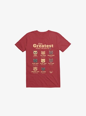 Greatest Bears: Insert Your Bear Red T-Shirt