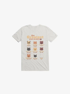 Greatest Bears: Insert Your Bear White T-Shirt