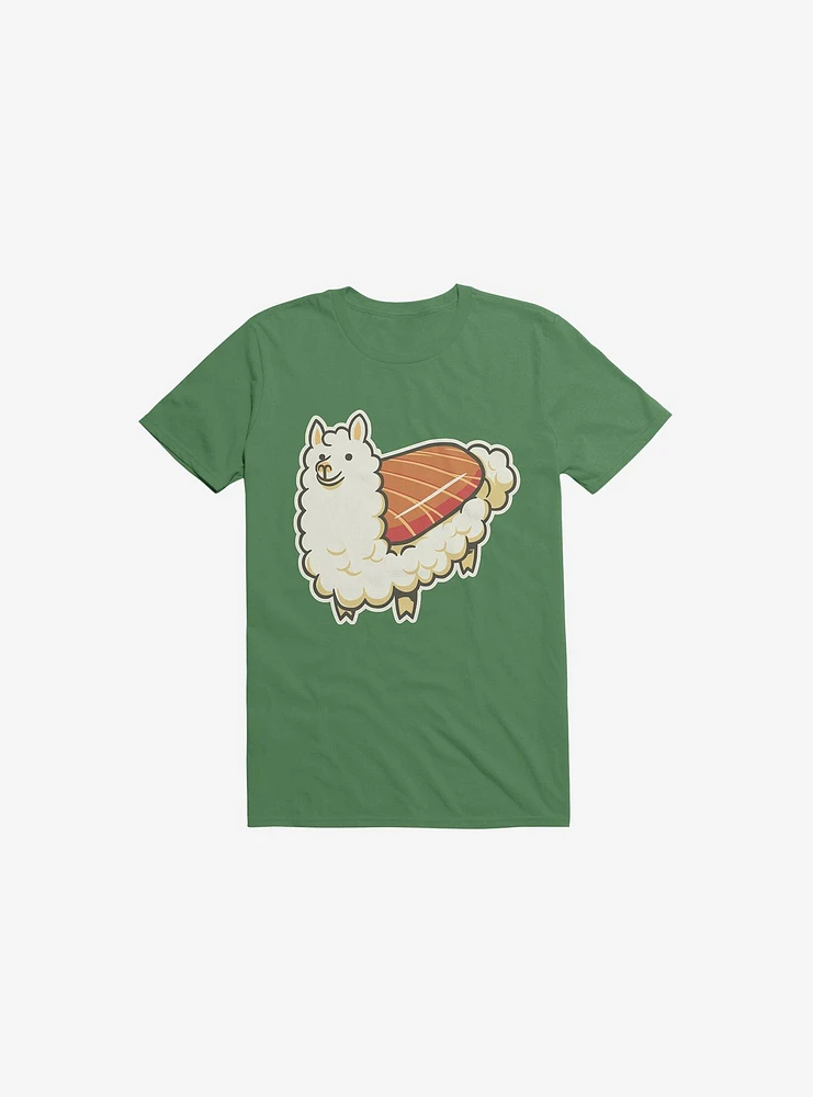 Alpaca Sushi Niguiri II Kelly Green T-Shirt