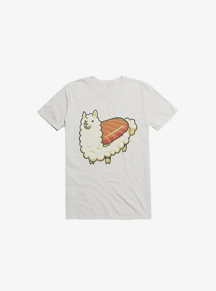 Alpaca Sushi Niguiri II White T-Shirt