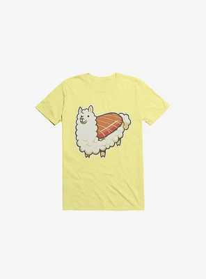 Alpaca Sushi Niguiri II Corn Silk Yellow T-Shirt