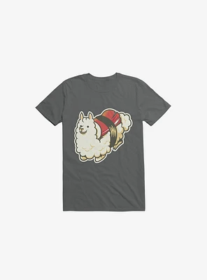 Alpaca Sushi Niguiri III Charcoal Grey T-Shirt