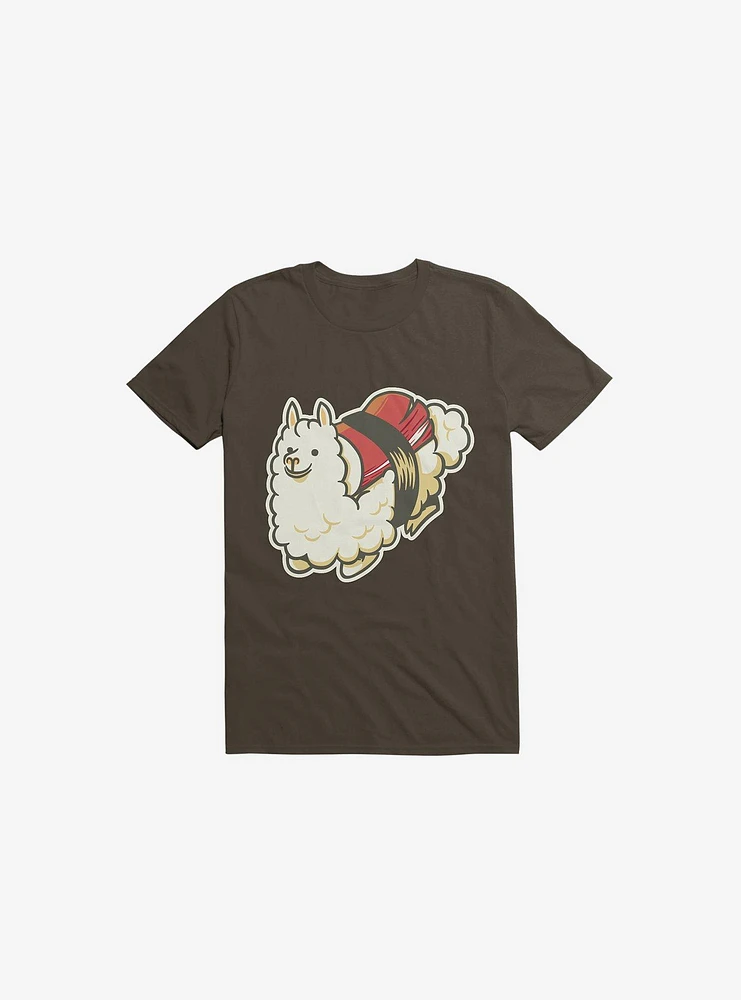 Alpaca Sushi Niguiri III Brown T-Shirt