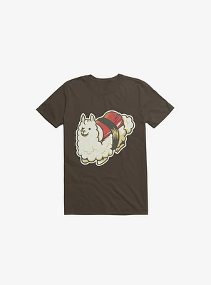 Alpaca Sushi Niguiri III Brown T-Shirt