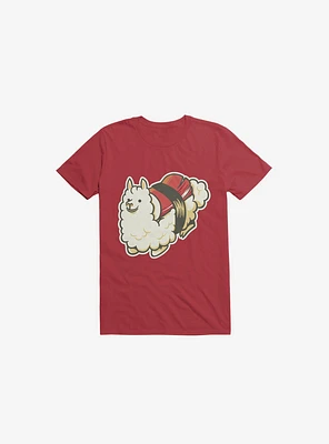 Alpaca Sushi Niguiri III Red T-Shirt