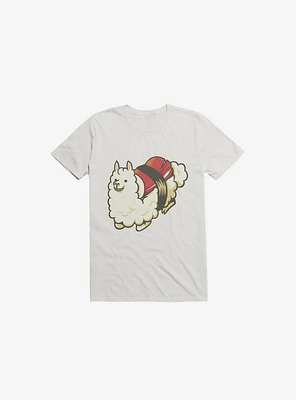 Alpaca Sushi Niguiri III White T-Shirt