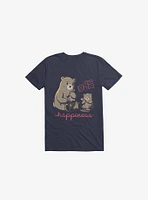 Happiness Sushi Navy Blue T-Shirt