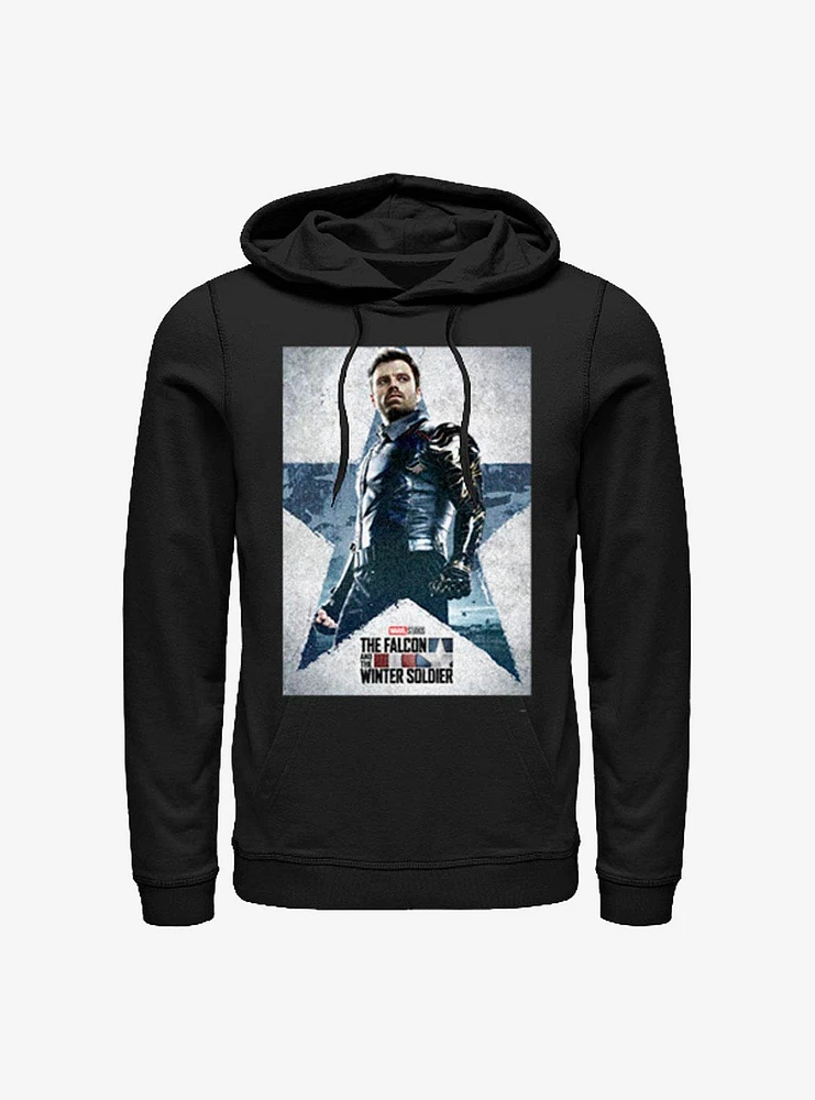 Marvel The Falcon And Winter Soldier Bucky Poster Hoodie