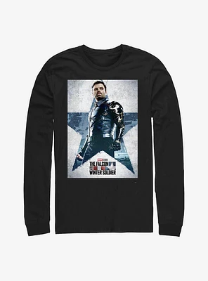 Marvel The Falcon And Winter Soldier Bucky Poster Long-Sleeve T-Shirt