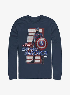 Marvel The Falcon And Winter Soldier John F. Walker Captain America Long-Sleeve T-Shirt