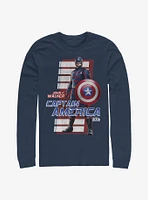 Marvel The Falcon And Winter Soldier John F. Walker Captain America Long-Sleeve T-Shirt