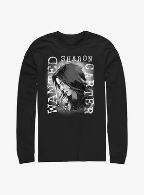 Marvel The Falcon And Winter Soldier Sharon Carter Wanted Long-Sleeve T-Shirt