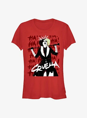 Disney Cruella Cruel Laughter Girls T-Shirt Hot Topic Exclusive