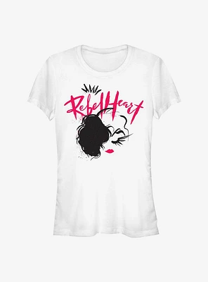 Disney Cruella Rebel Heart Girls T-Shirt Hot Topic Exclusive