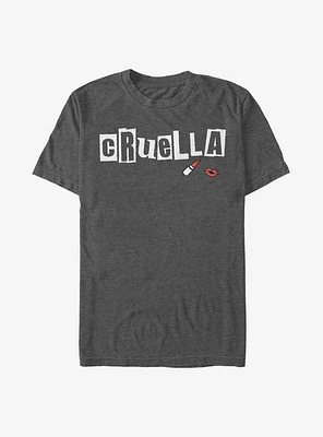 Disney Cruella Magazine Cut Out Name T-Shirt