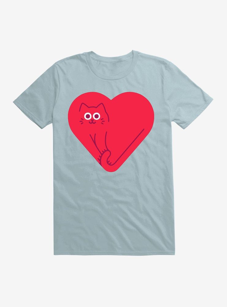 Cute Cat Heart T-Shirt