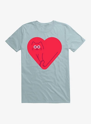 Cute Cat Heart T-Shirt