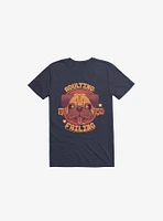 Adulting: Failing Dog Navy Blue T-Shirt