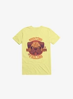 Adulting: Failing Dog Corn Silk Yellow T-Shirt