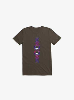 Altered DNA Carbon Brown T-Shirt