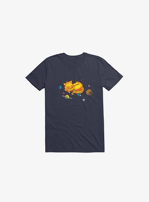 The Center Of MY Universe Cat Navy Blue T-Shirt