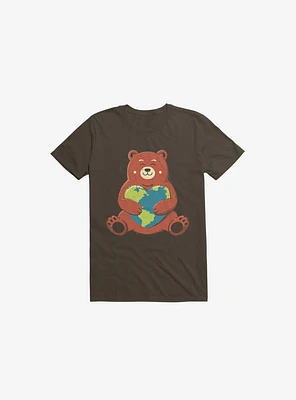 Earth Love Bear Brown T-Shirt