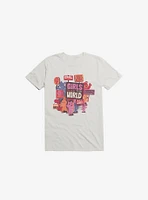 Girls Rule The World White T-Shirt