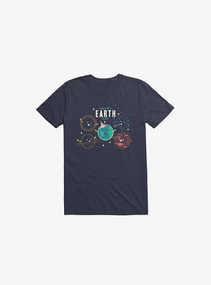 Happy Earth Day Navy Blue T-Shirt