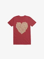 I Love Cats Heart Red T-Shirt