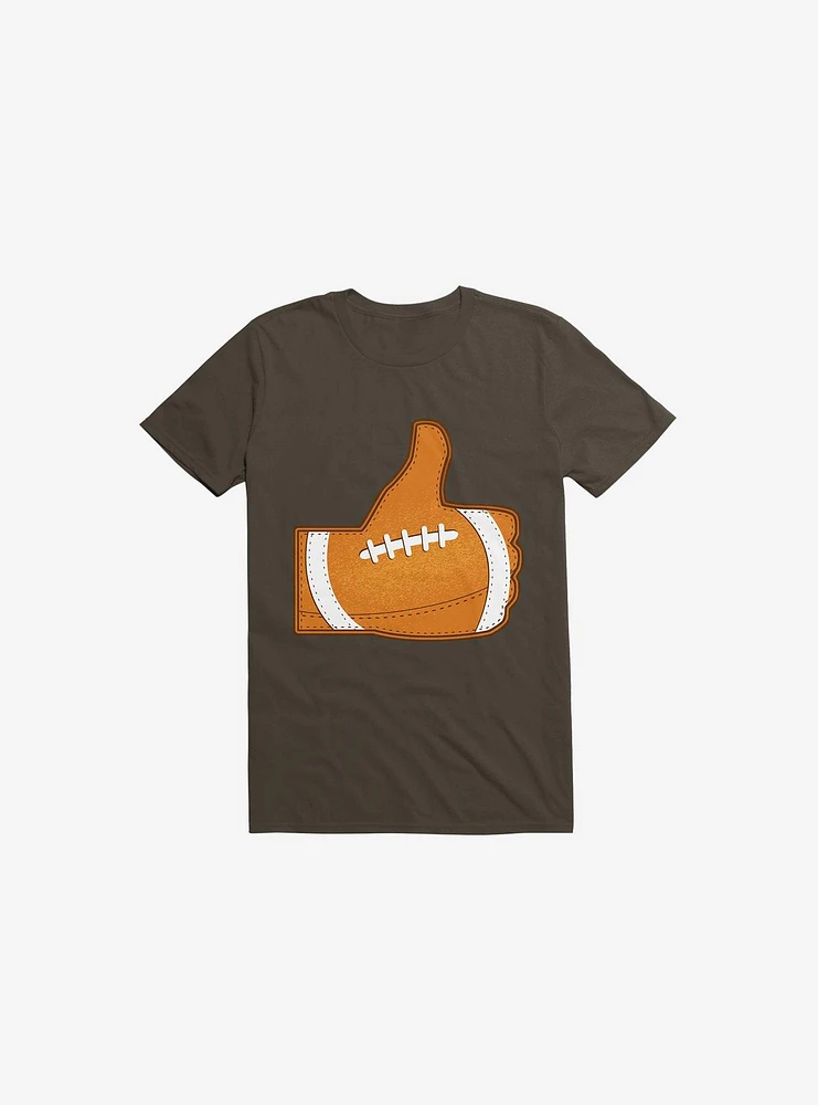I Love Football 2.0 Brown T-Shirt